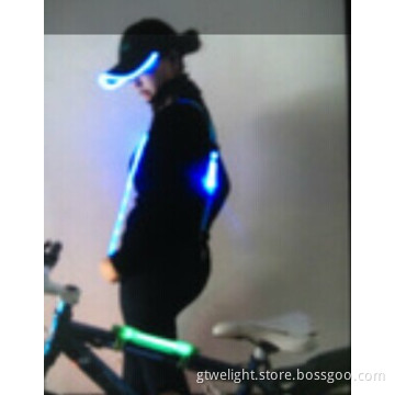 Blue High Visible Lighting Safety Supsender Belt for Biking